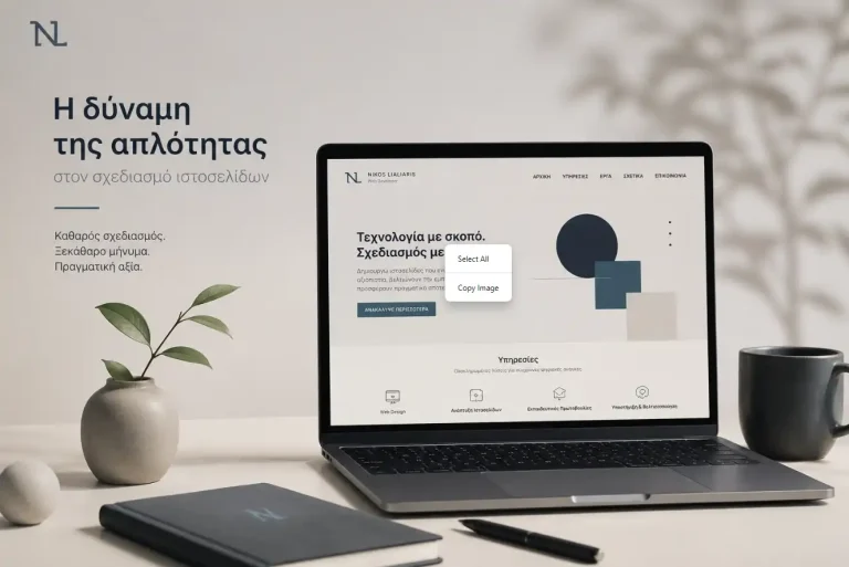 Η δύναμη της απλότητας στην κατασκευή ιστοσελίδων.