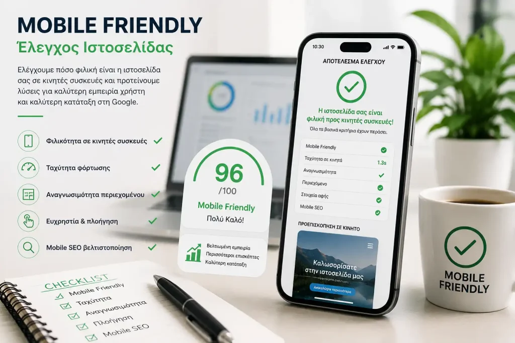 Mobile Friendly Έλεγχος